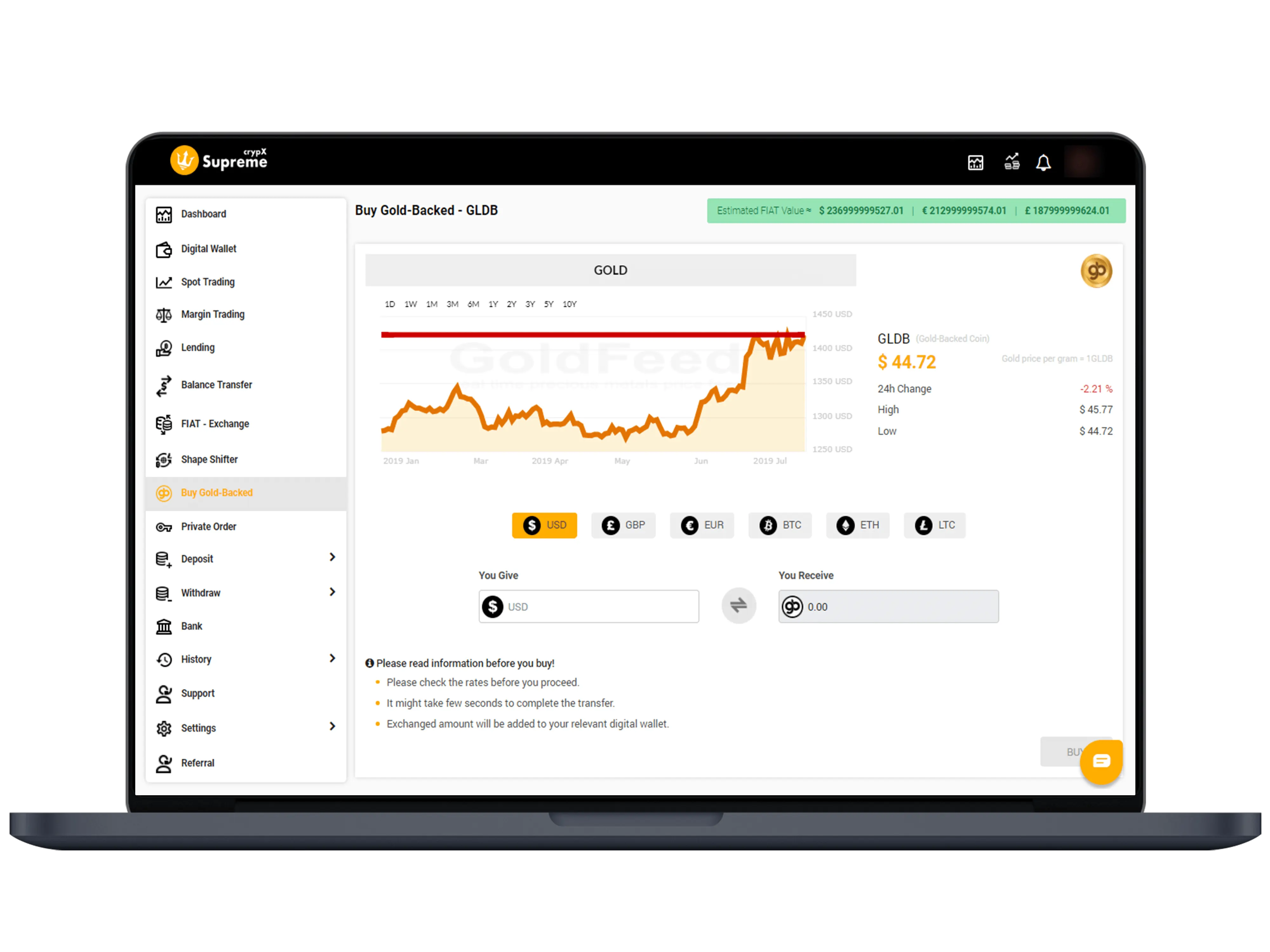 Persystance Networks Our Portfolio Gold Backed Coin Image Screen Shot 02